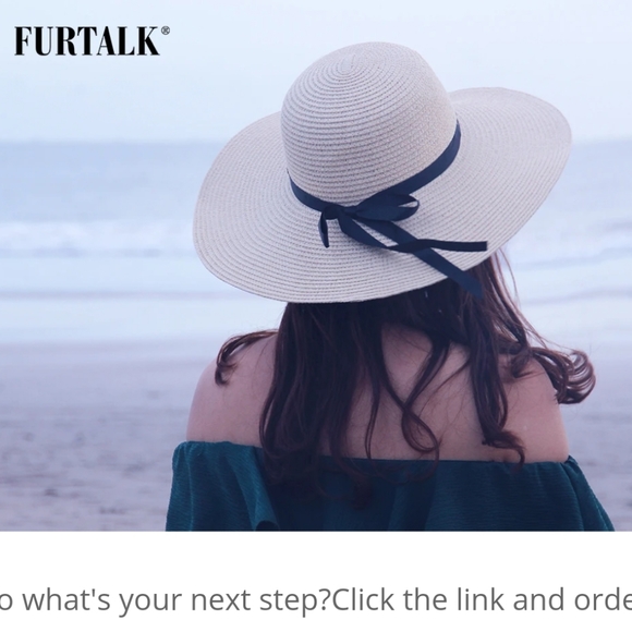 FURTALK Beach Sun Straw Hat UV UPF50 - Picture 13 of 17